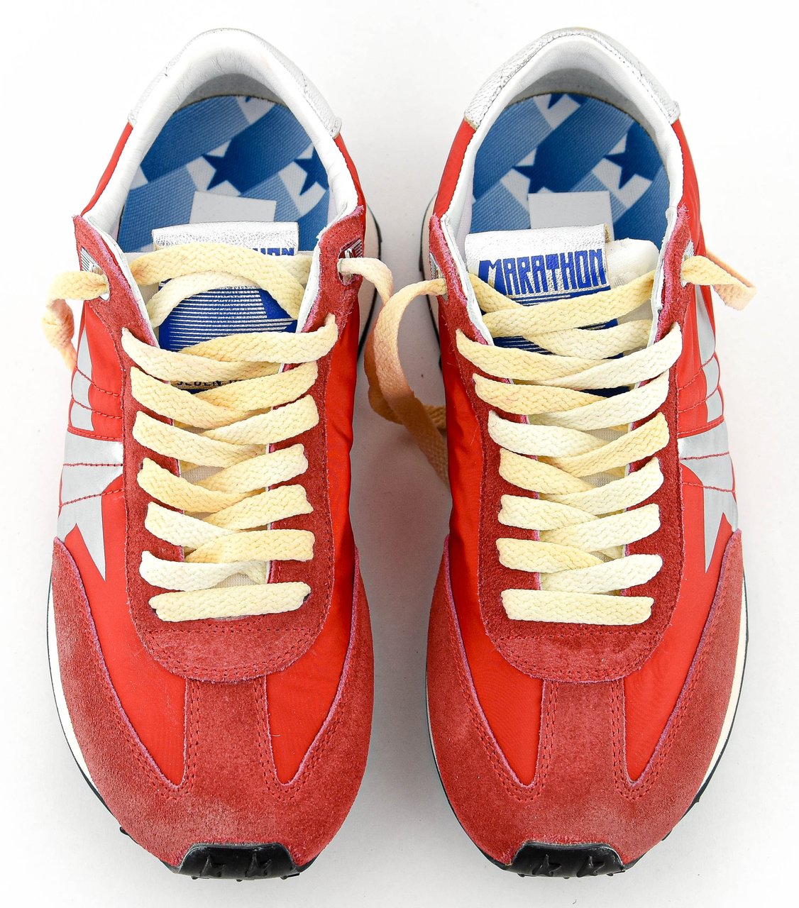 Golden Goose Running Marathon Red Silver Rood