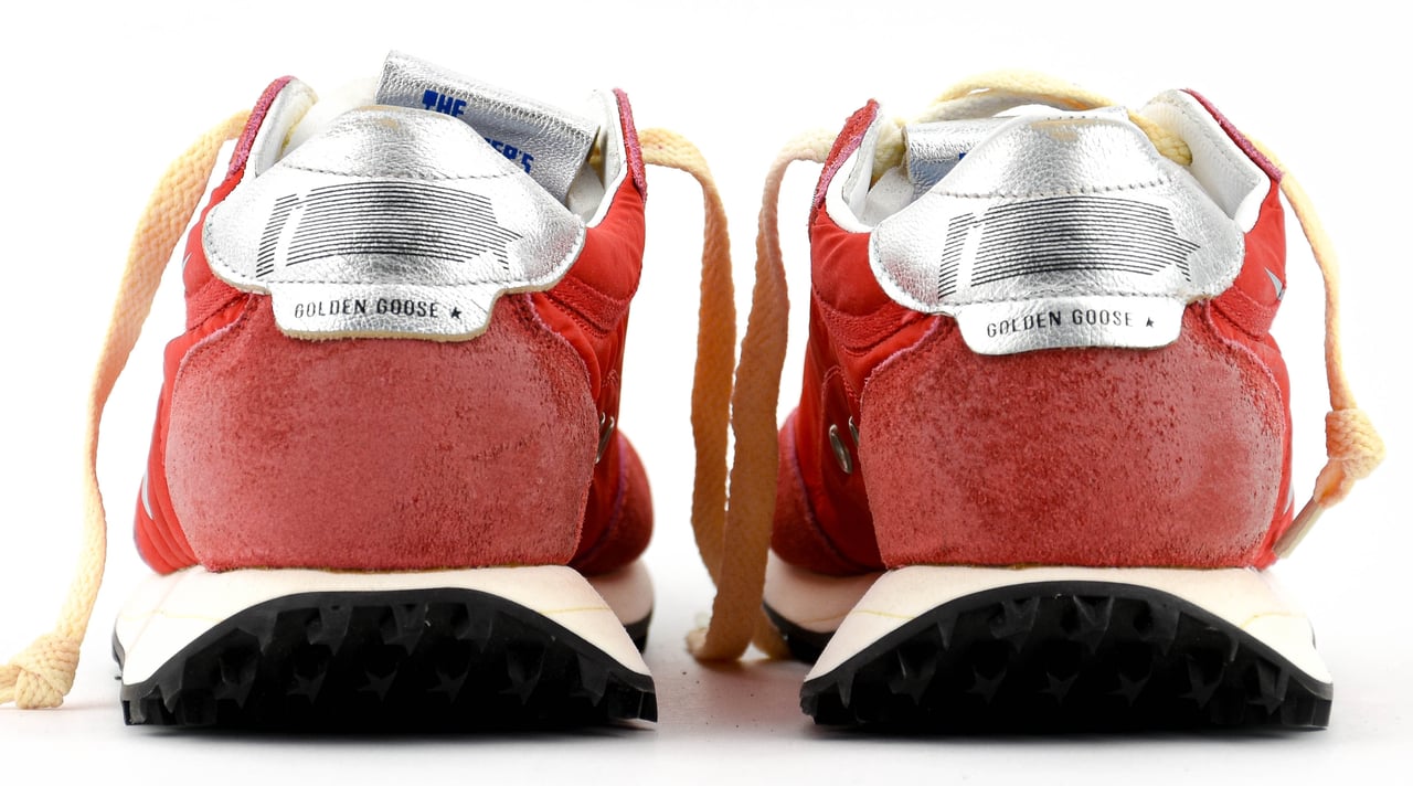 Golden Goose Running Marathon Red Silver Rood