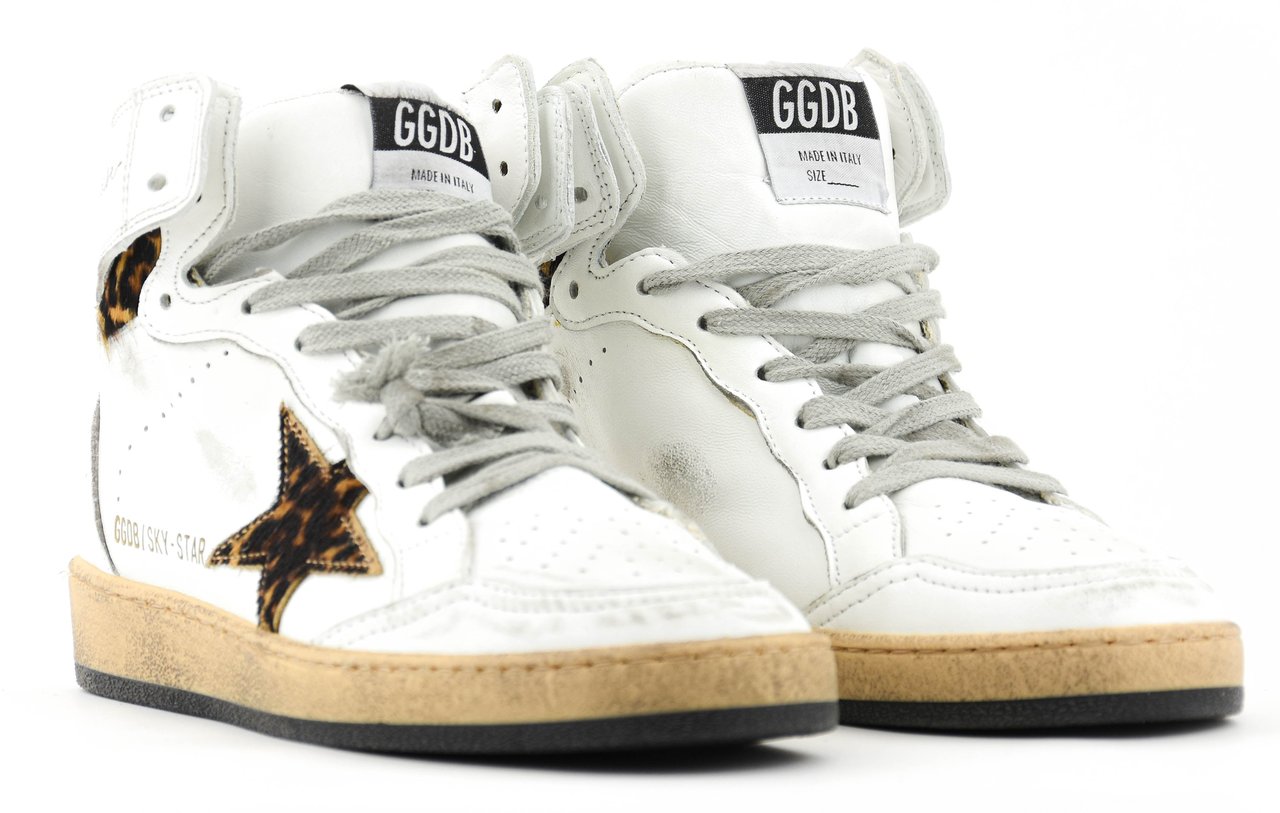 Golden Goose Skystar White Leo Wit