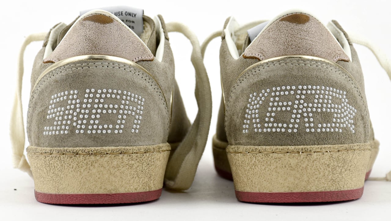 Golden Goose Superstar Ballstar Taupe Pearls Beige