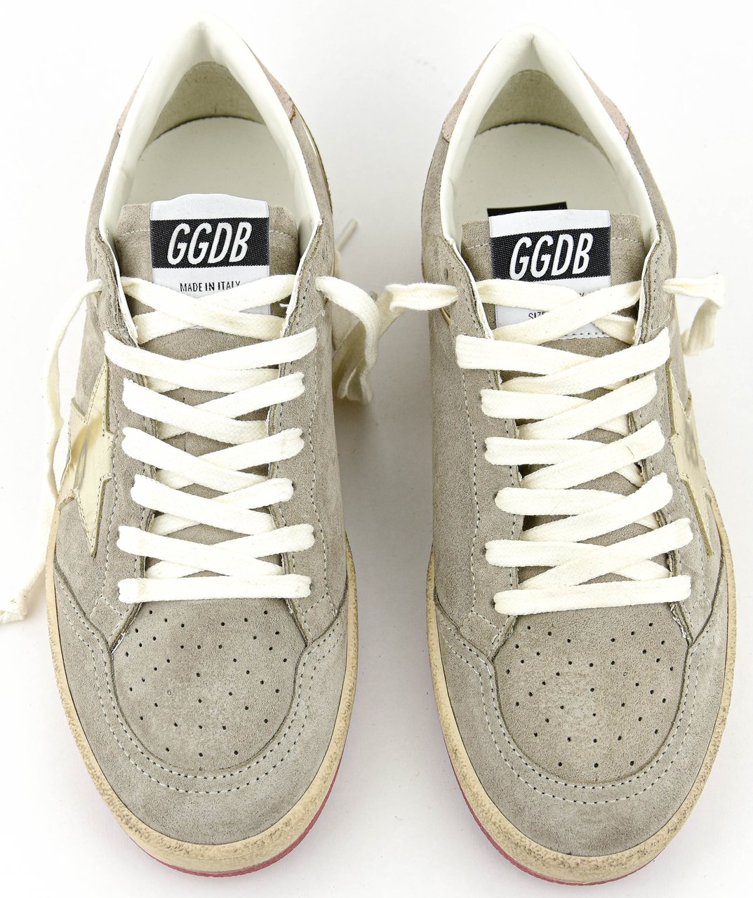 Golden Goose Superstar Ballstar Taupe Pearls Beige