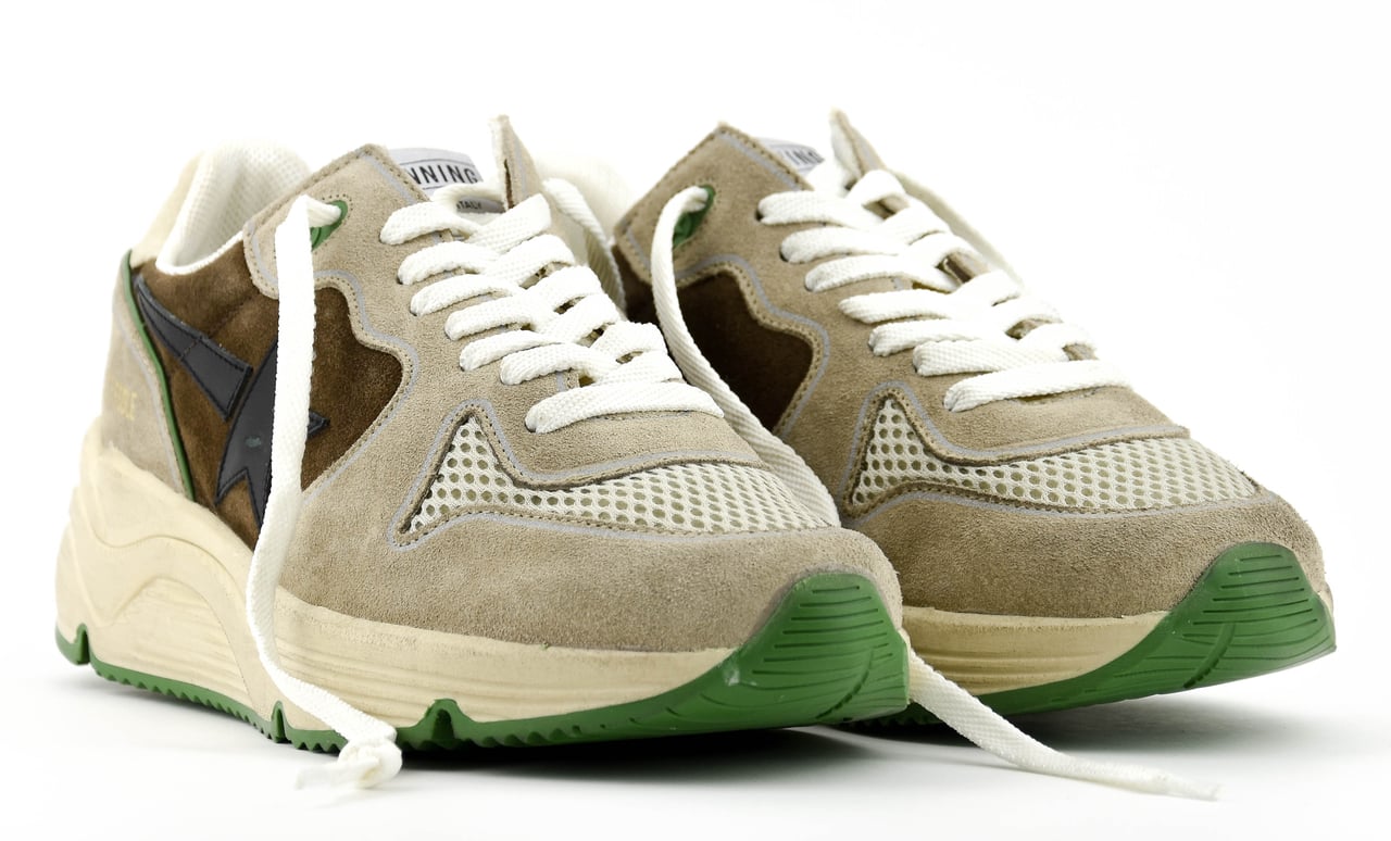Golden Goose Running Sole Brown Beige Bruin