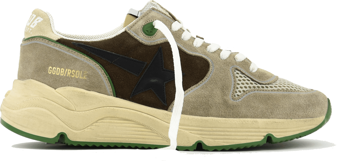 Golden Goose Running Sole Brown Beige Bruin