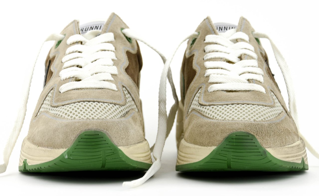 Golden Goose Running Sole Brown Beige Bruin