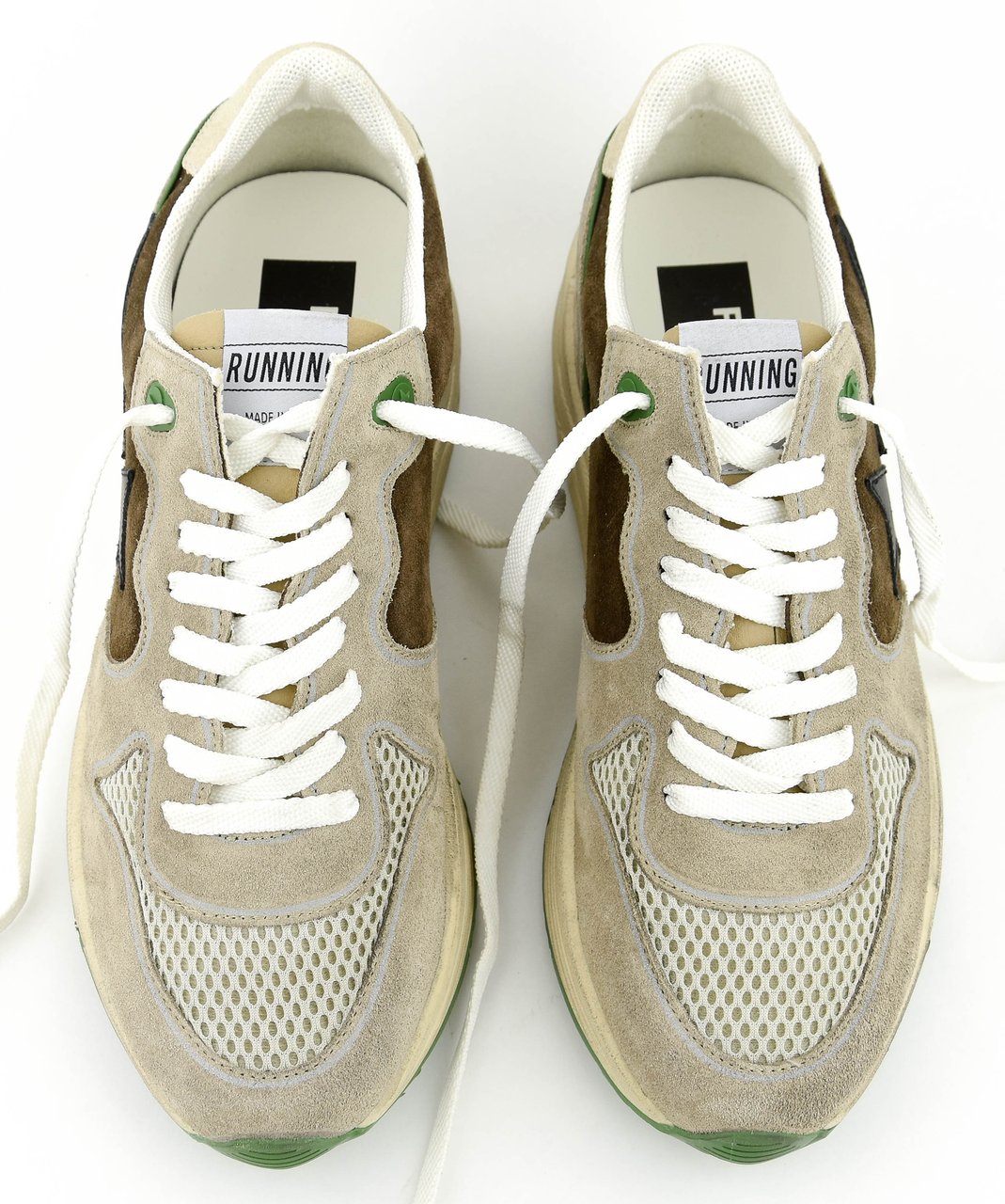 Golden Goose Running Sole Brown Beige Bruin