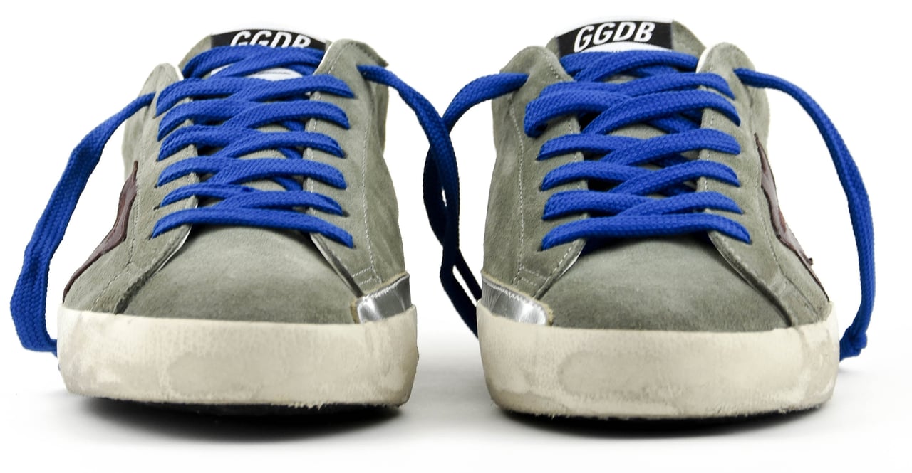 Golden Goose Superstar Green Burgundy Groen