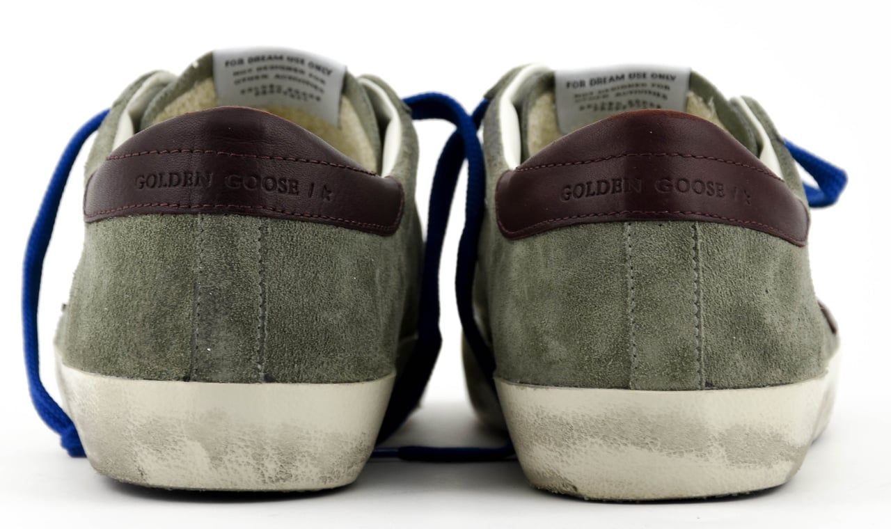 Golden Goose Superstar Green Burgundy Groen