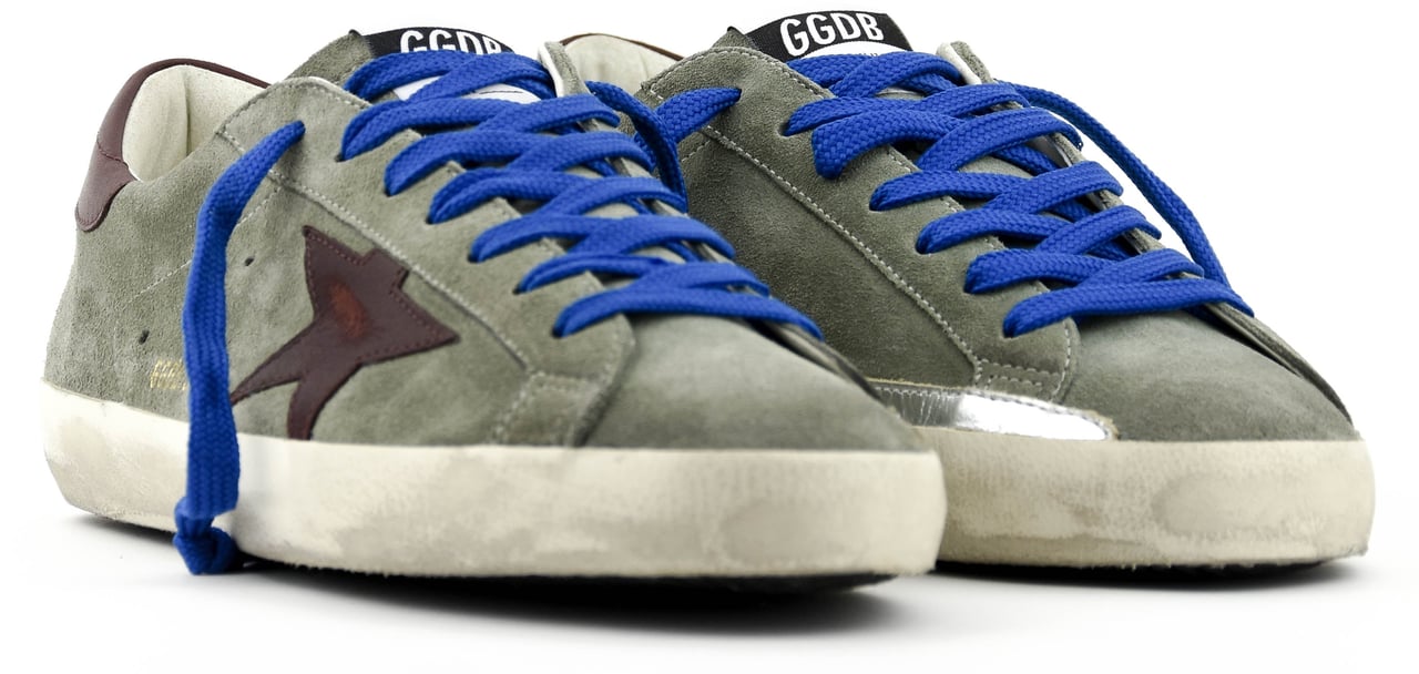 Golden Goose Superstar Green Burgundy Groen