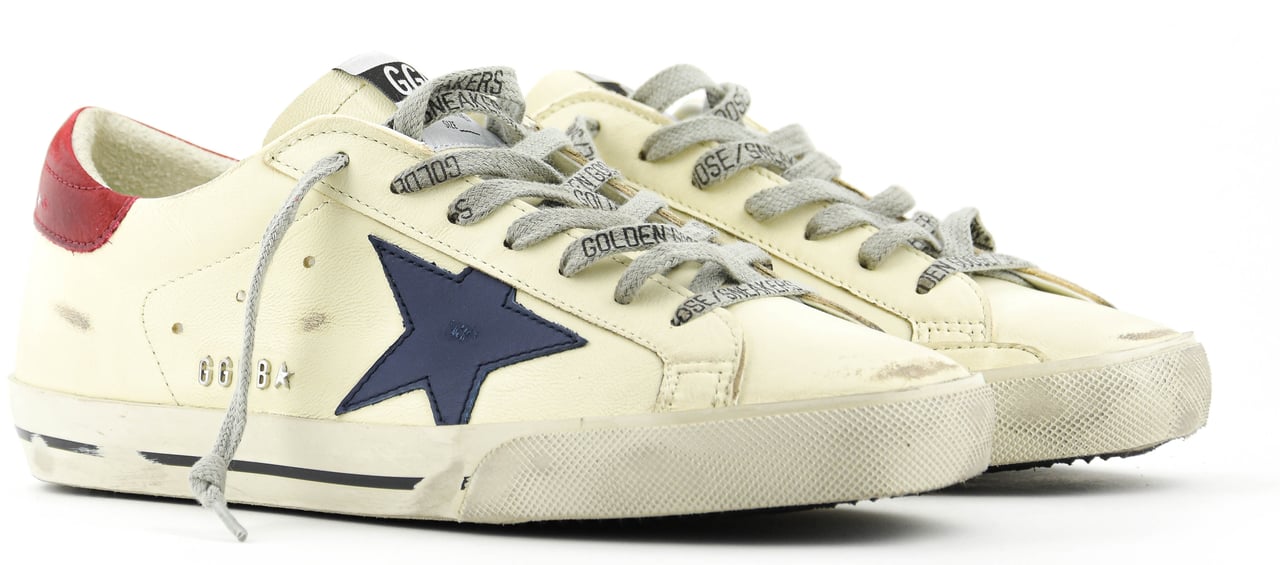 Golden Goose Superstar Classic White/blue/red Wit