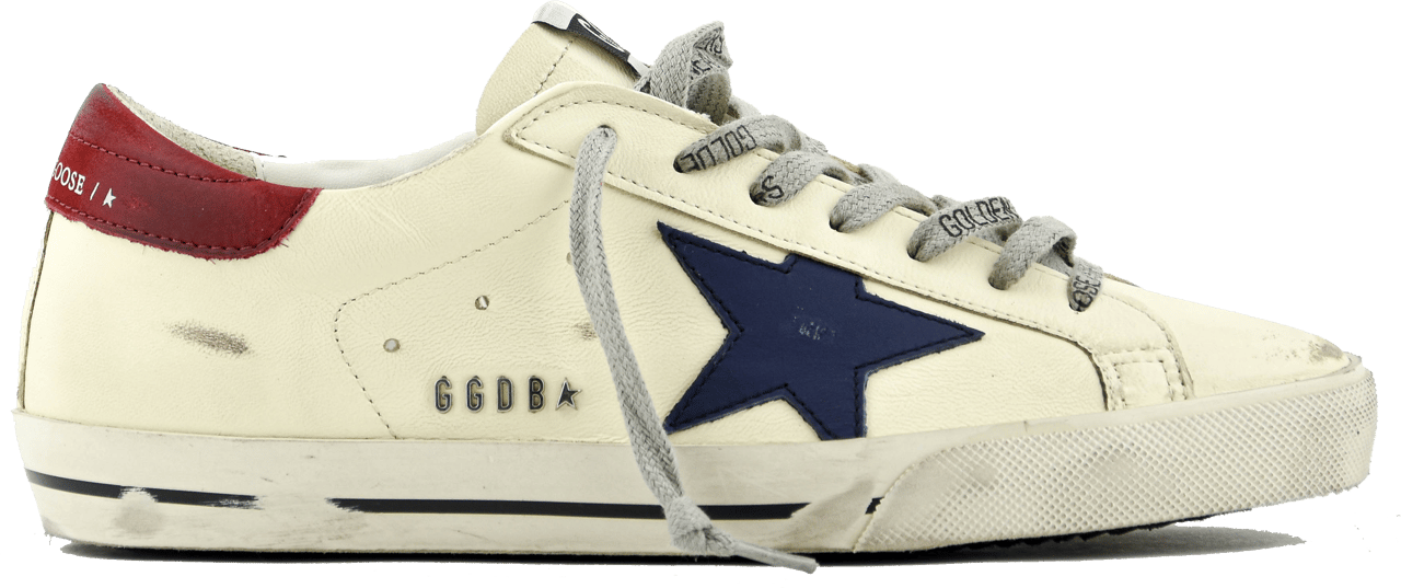 Golden Goose Superstar Classic White/blue/red Wit