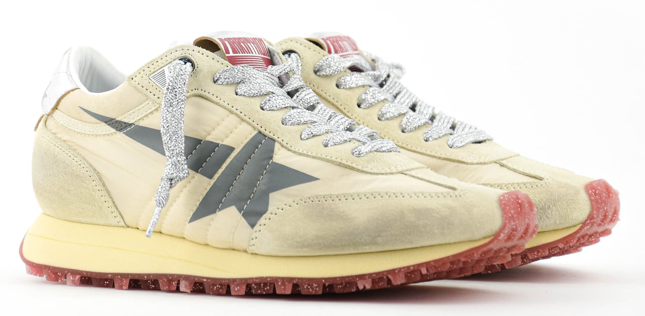 Golden Goose Marathon  Beige Silver Beige