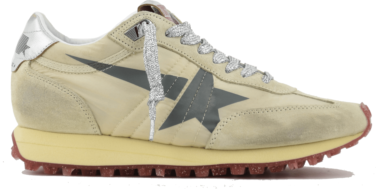 Golden Goose Marathon  Beige Silver Beige