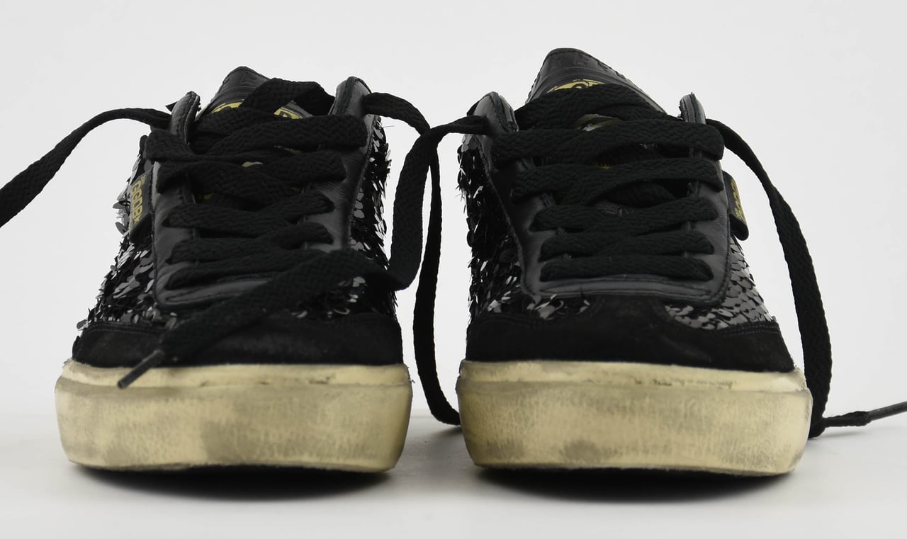 Golden Goose Soul Star Paillettes Black Zwart