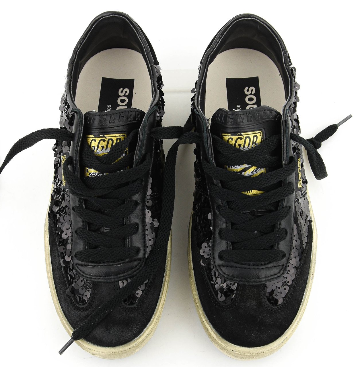 Golden Goose Soul Star Paillettes Black Zwart