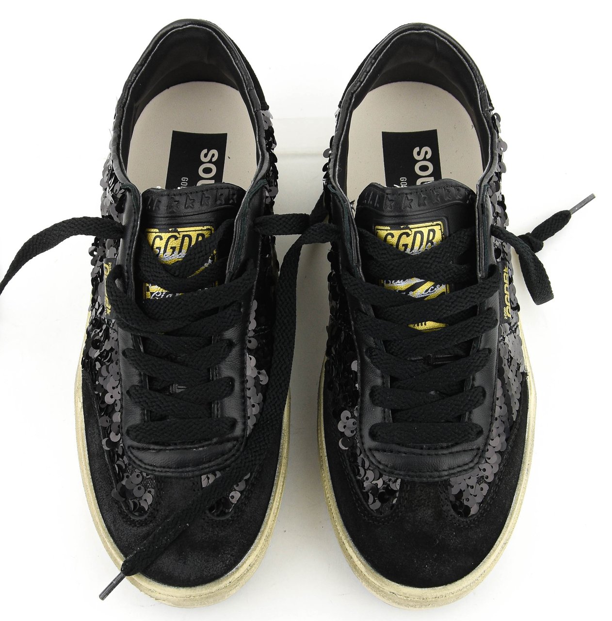 Golden Goose Soul Star Paillettes Black Zwart