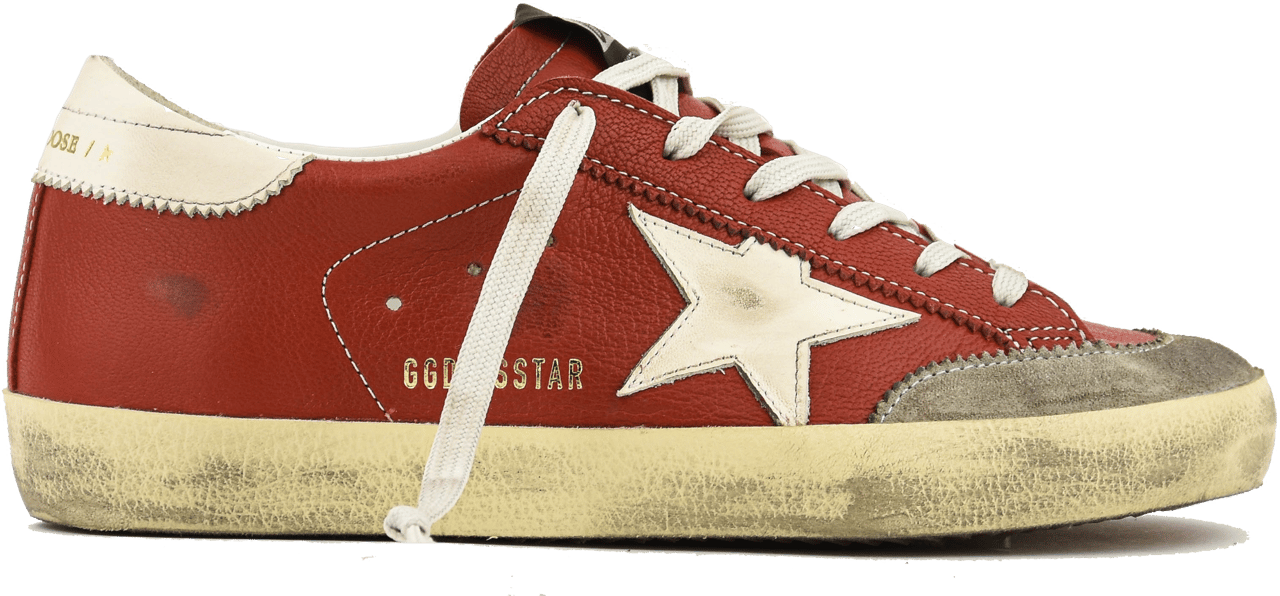 Golden Goose Superstar Orange/white Oranje