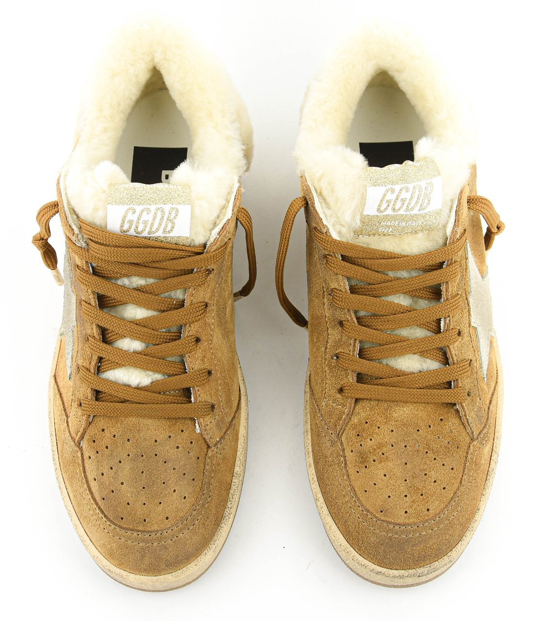 Golden Goose Ballstar Cognac Suede Divers