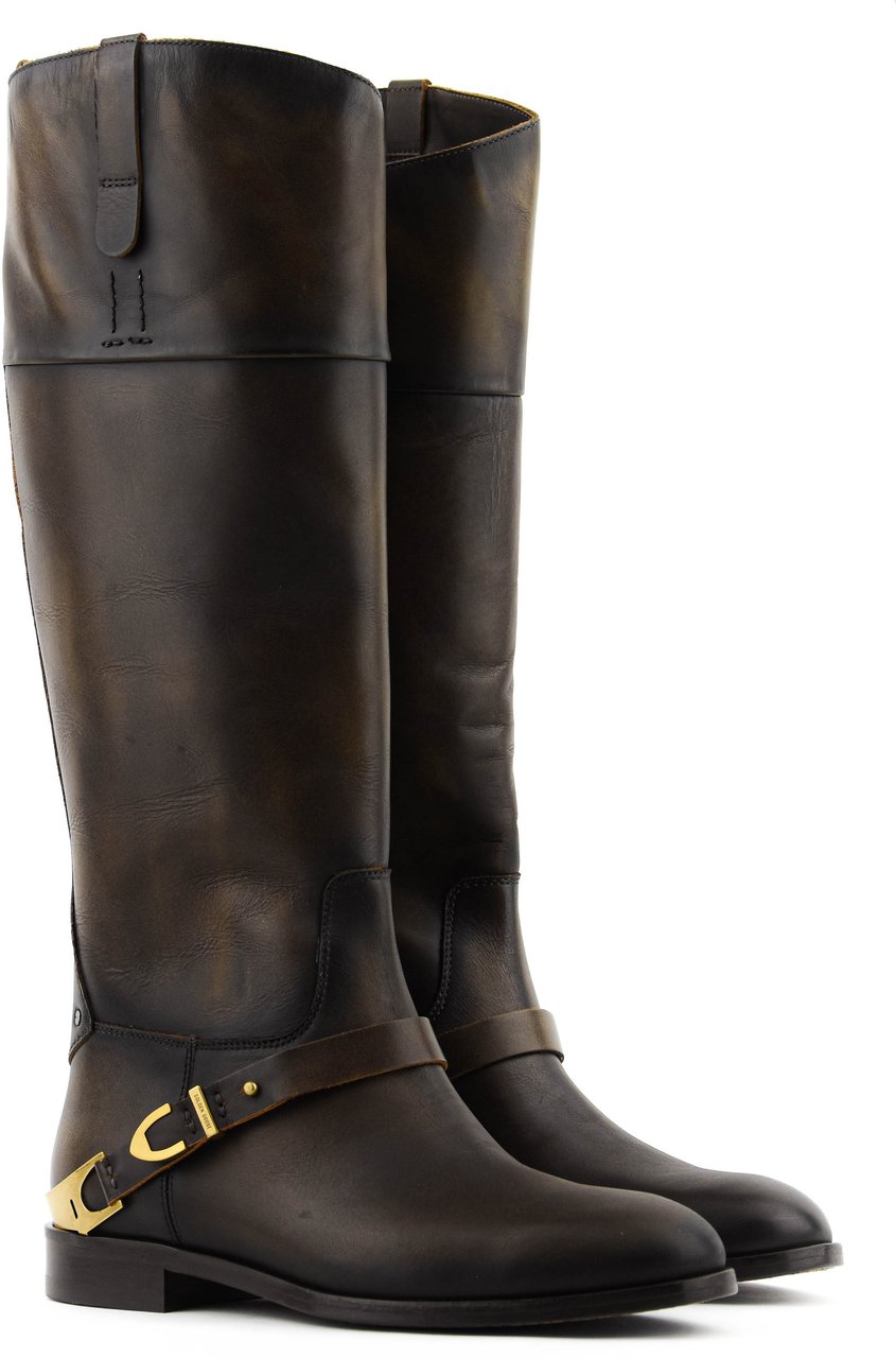 Golden Goose New Charlie Boots Brown Bruin