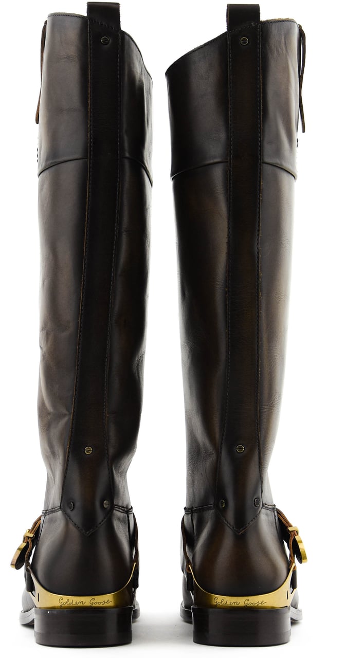 Golden Goose New Charlie Boots Brown Bruin