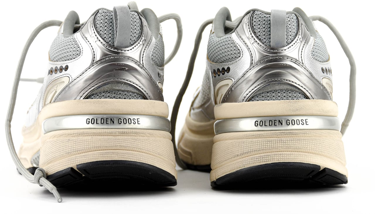 Golden Goose Lightstar Silver Beige Zilver