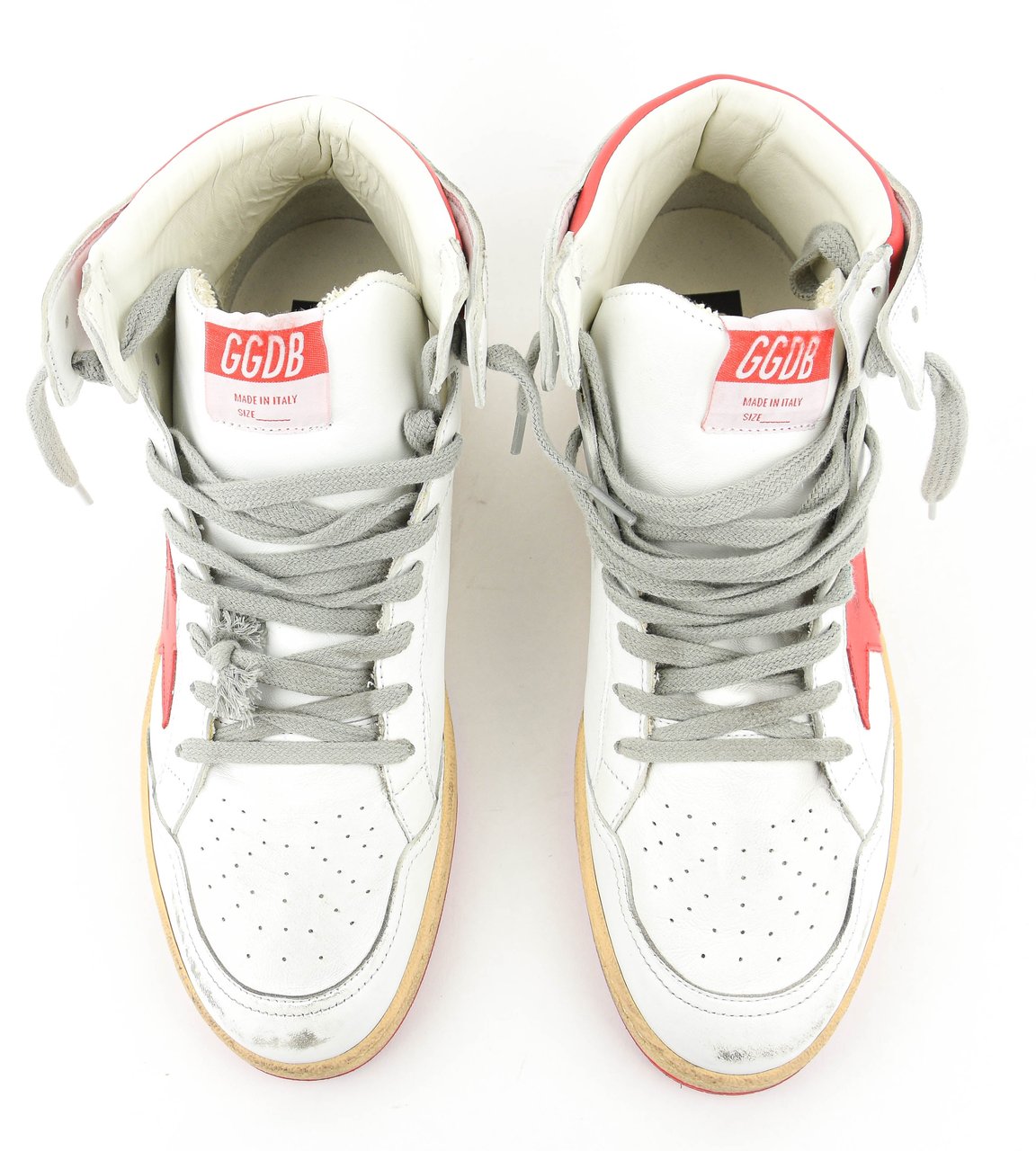 Golden Goose Skystar White Red Wit