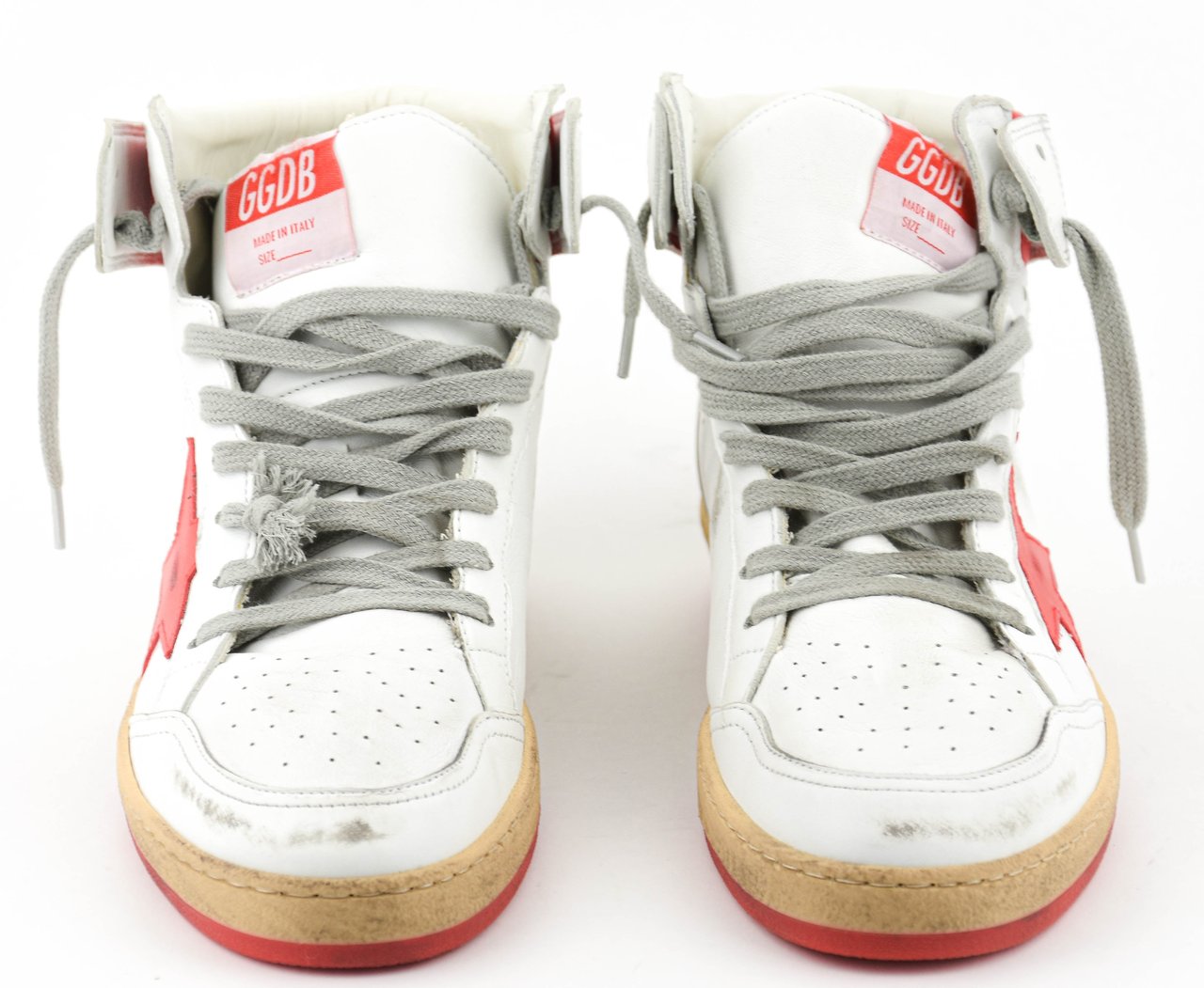 Golden Goose Skystar White Red Wit