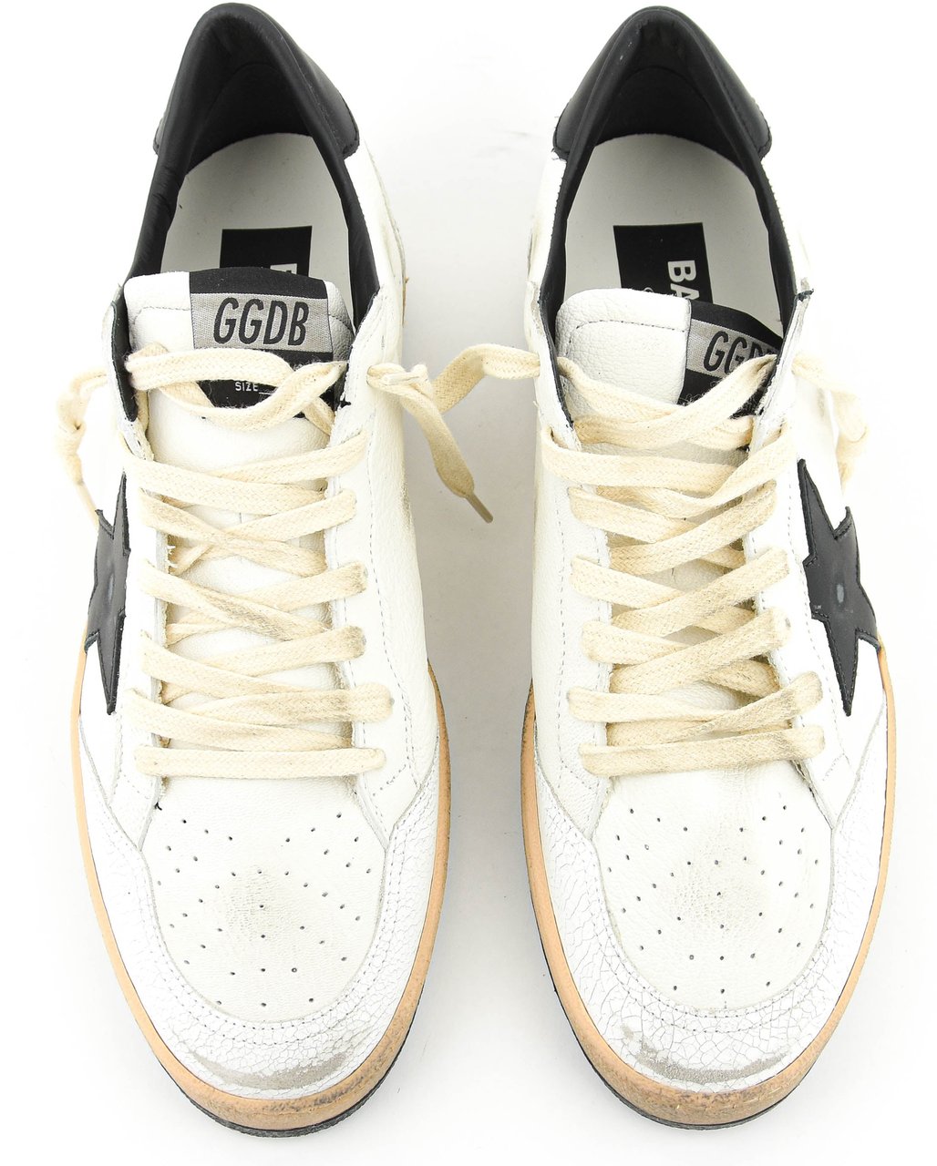 Golden Goose Ballstar White Black Wit