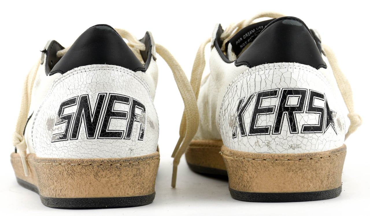 Golden Goose Ballstar White Black Wit