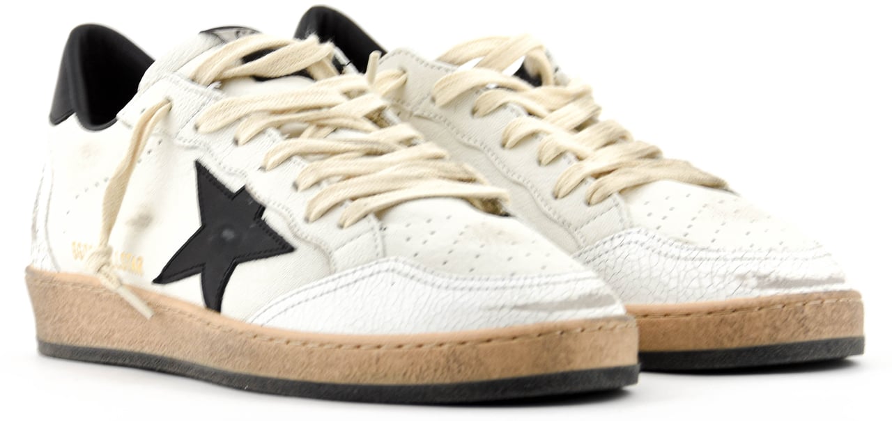 Golden Goose Ballstar White Black Wit