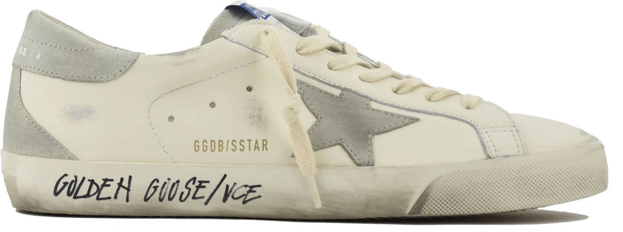 Golden Goose Superstar White Grey Wit