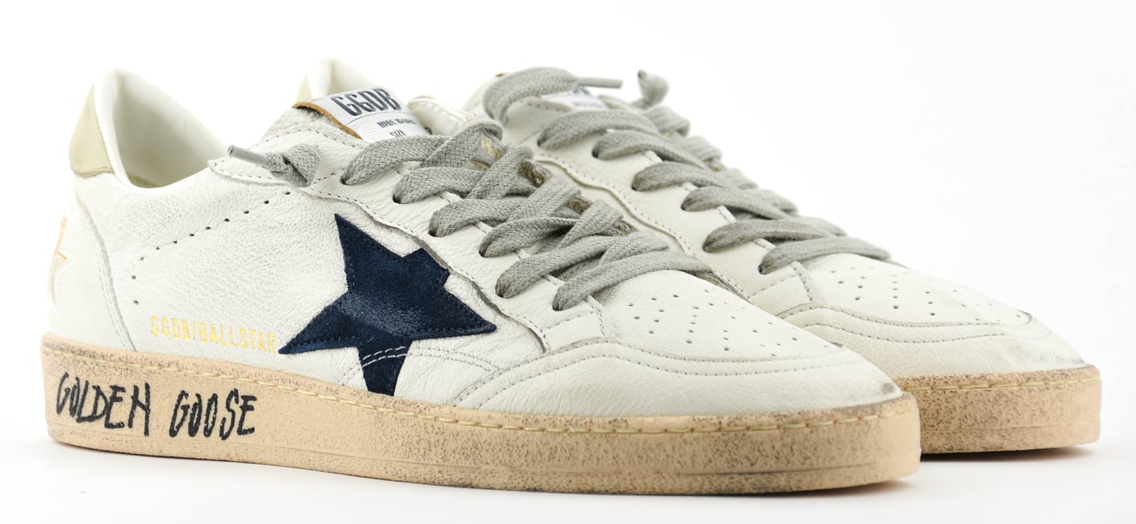 Golden Goose Ballstar White Blu Wit