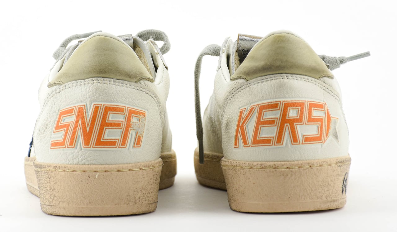Golden Goose Ballstar White Blu Wit