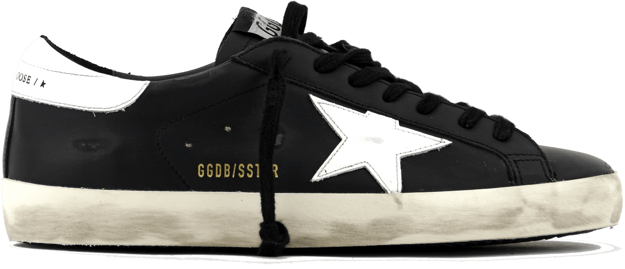 Golden Goose Superstar Black White Zwart