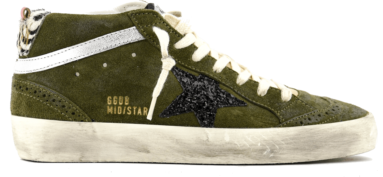Golden Goose Midstar Olive Green Groen