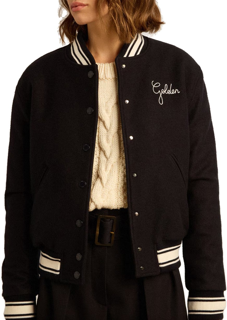 Golden Goose Bomber Dirce Dark Blue Blauw