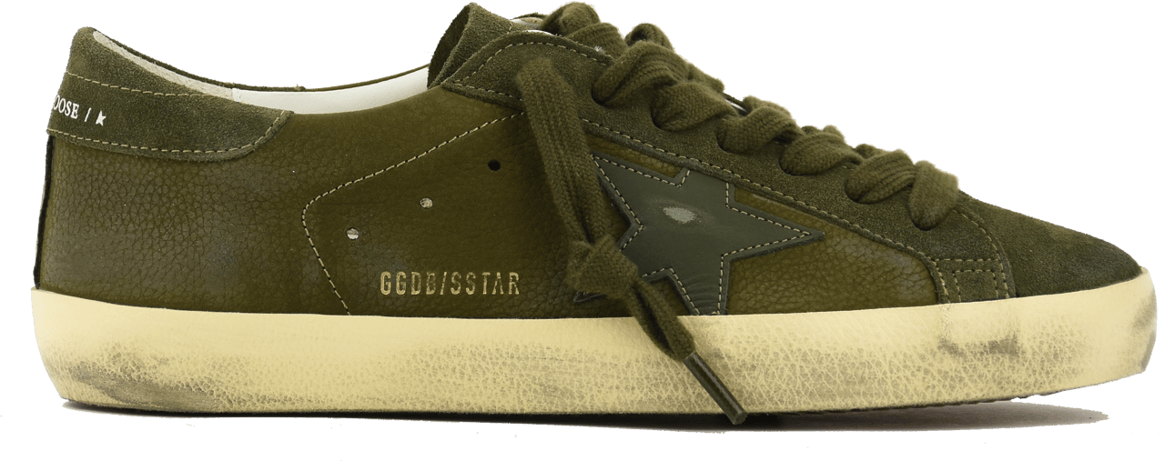 Golden Goose Superstar Night Olive Groen
