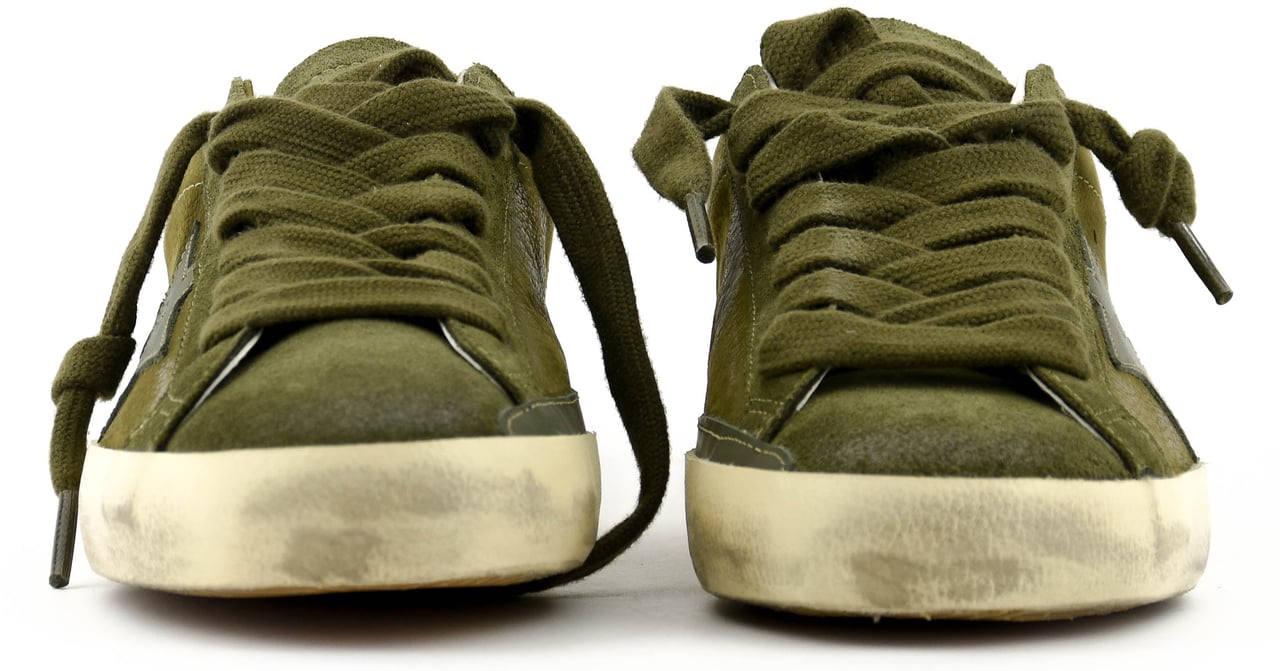 Golden Goose Superstar Night Olive Groen