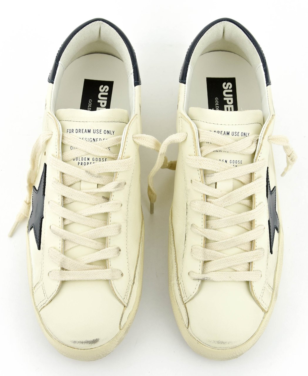 Golden Goose Superstar Cream Blue Wit