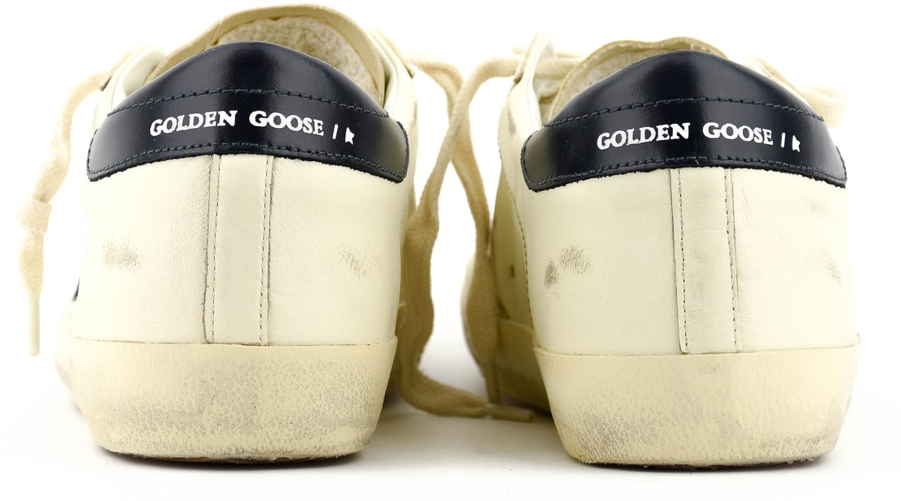 Golden Goose Superstar Cream Blue Wit