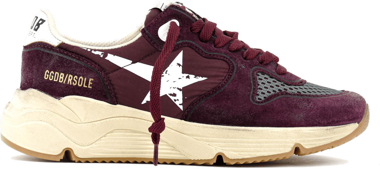 Golden Goose Running Sole Bordeaux Rood