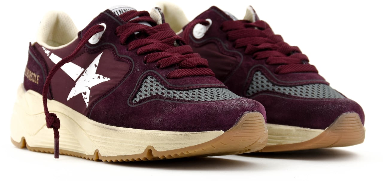 Golden Goose Running Sole Bordeaux Rood