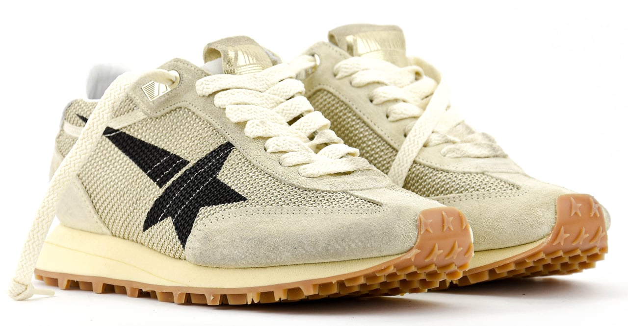 Golden Goose Marathon Beige Black Beige