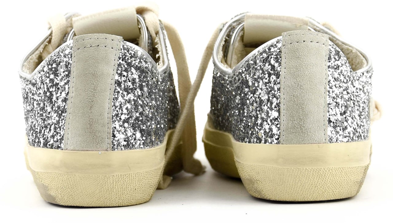 Golden Goose V Star 2 Silver Ice Sneaker Zilver