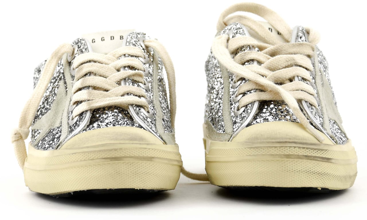 Golden Goose V Star 2 Silver Ice Sneaker Zilver