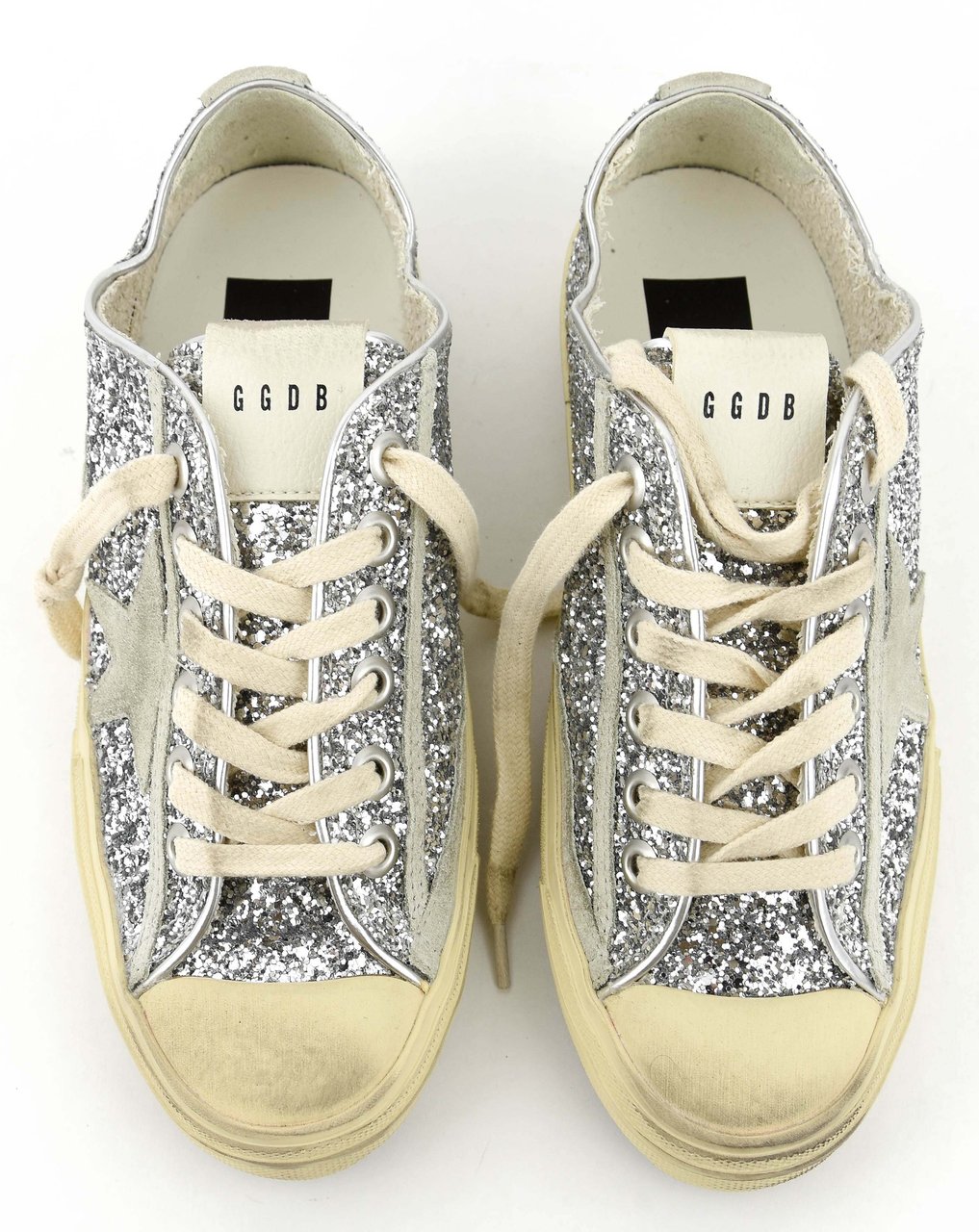 Golden Goose V Star 2 Silver Ice Sneaker Zilver