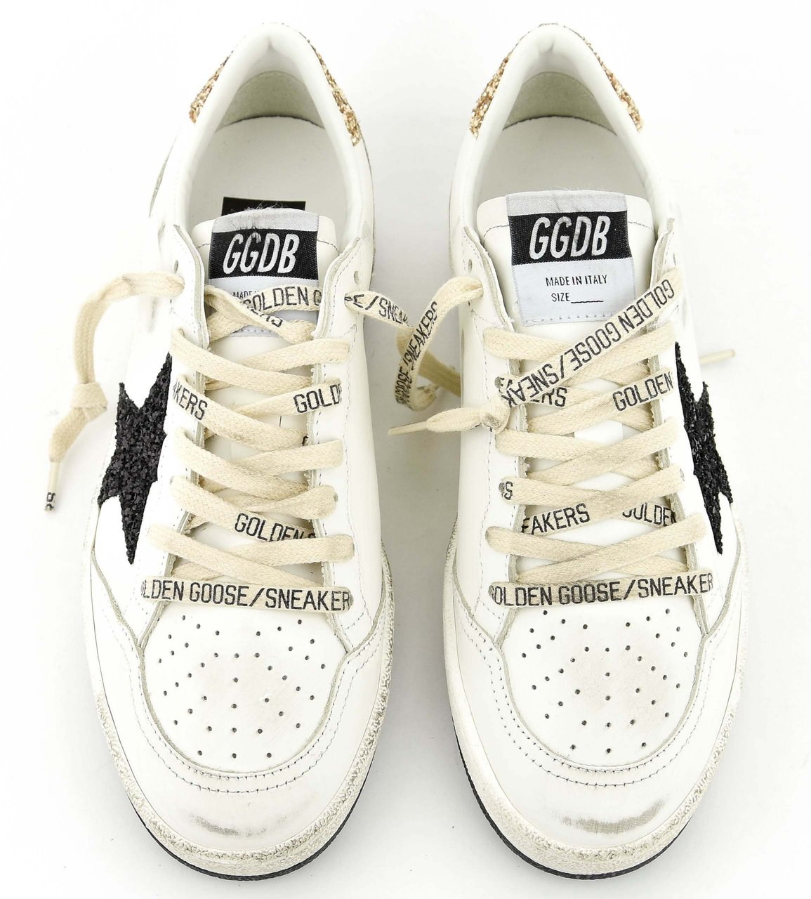 Golden Goose Ball Star White Black Golf Wit