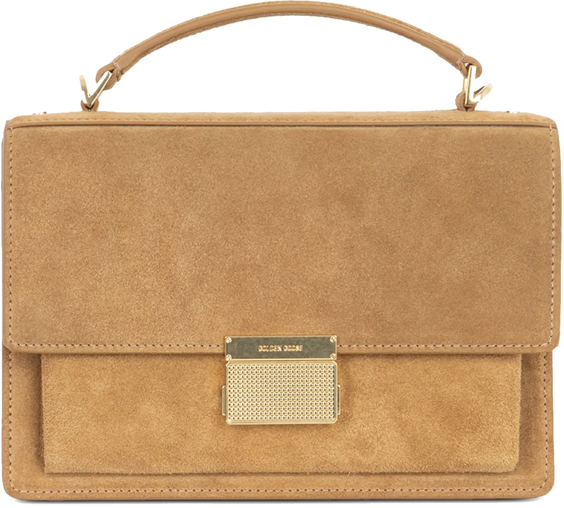 Golden Goose Venezia Bag Camel Suede Beige