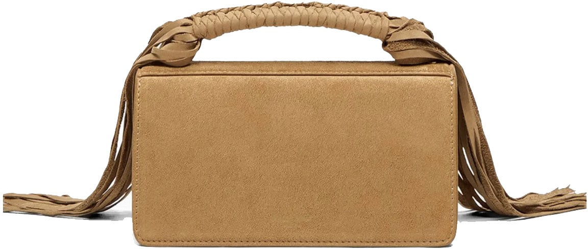 Golden Goose Venezia Bag Small Camel Suede Beige