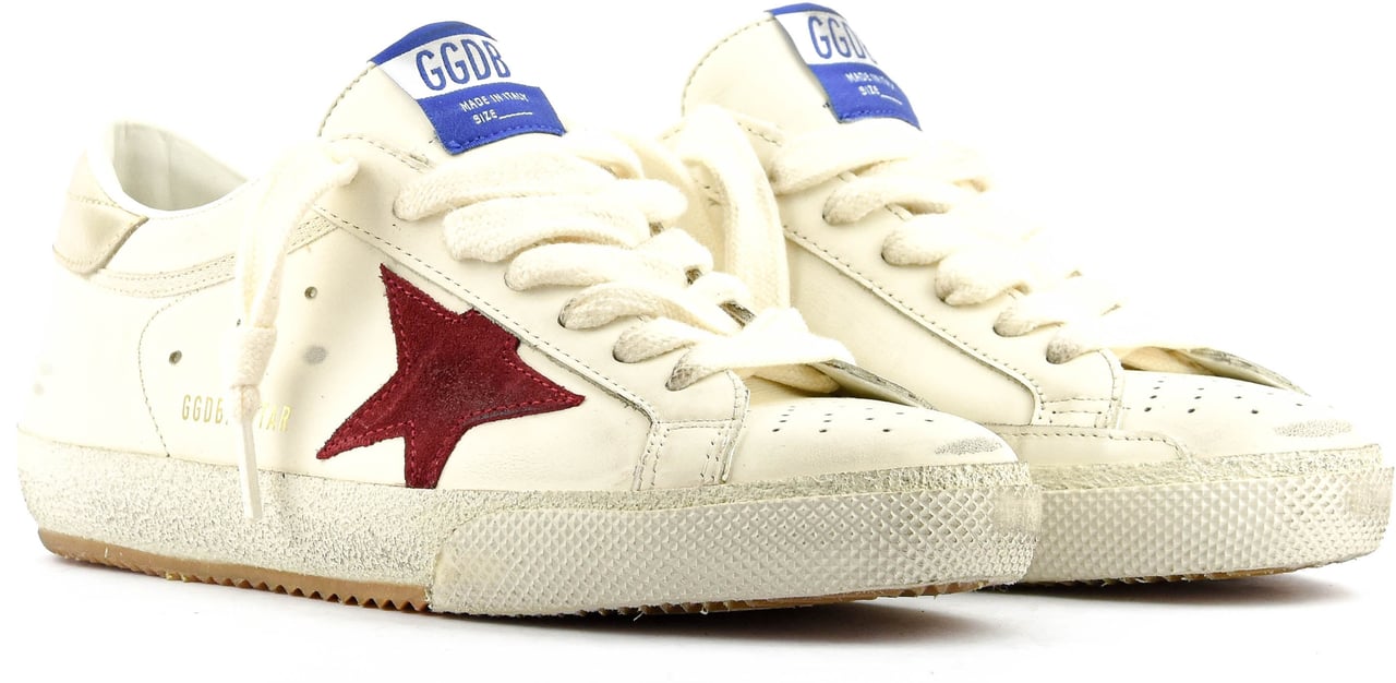 Golden Goose Super Star White/red Wit