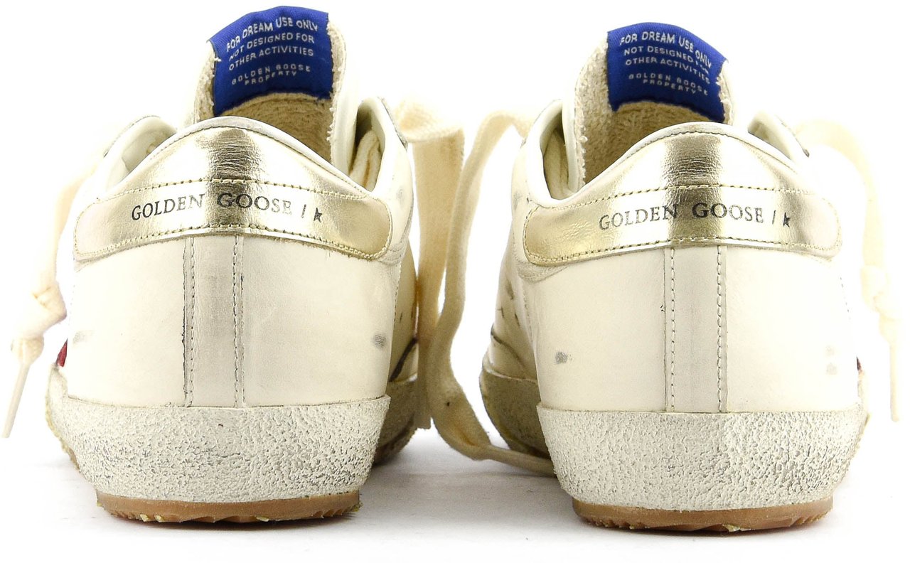 Golden Goose Super Star White/red Wit